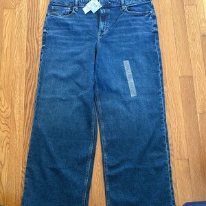 American Eagle Outfitters Women's Stovepipe Jeans - Dark Blue